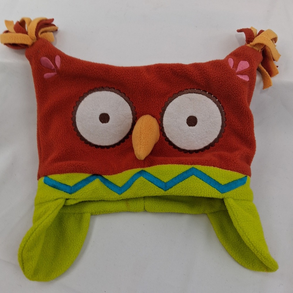 Owl Creatology Fleece Hat with Ear Flaps and Tassels Youth Kids